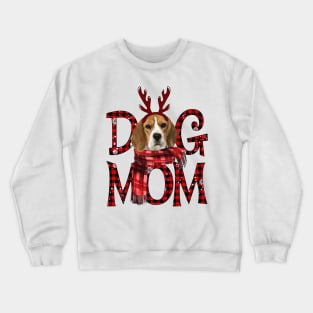 Beagle Mom Christmas Dog Mom Dog Lovers Crewneck Sweatshirt